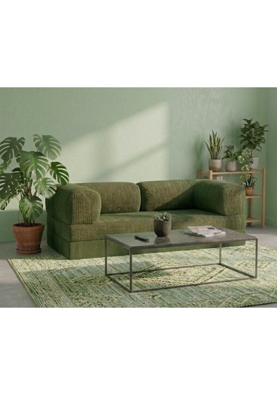 Herev 200x200 Cm 50 Dns Modüler Köşe Koltuk Fitilli Kadife Kumaş, Yatak Olabilen, Modern Tasarım Şark Köşe Yeşil Herev 200x200 Cm 50 Dns Modüler Köşe Koltuk Fitilli Kadife Kumaş, Yatak Olabilen, Modern Tasarım Şark Köşe Yeşil
