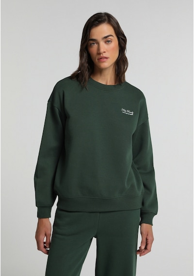 Colin's Colins Regular Fit Yuvarlak Yaka Baskılı Kadın Yeşil Sweatshirt Cl1080748 Q1.v2 Gre Koyu Yeşil
