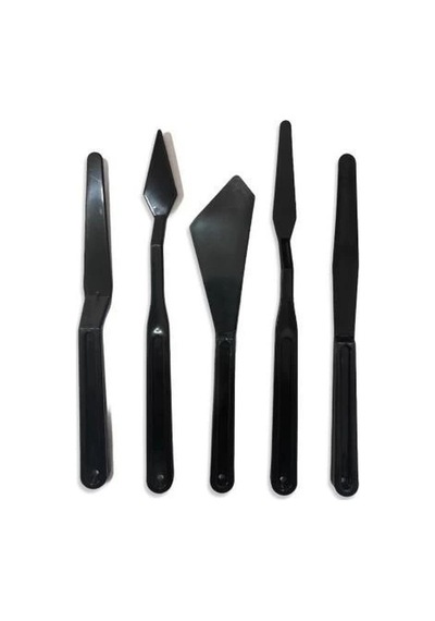 Mey İthalat Rich Siyah Spatula Seti 5 Parça