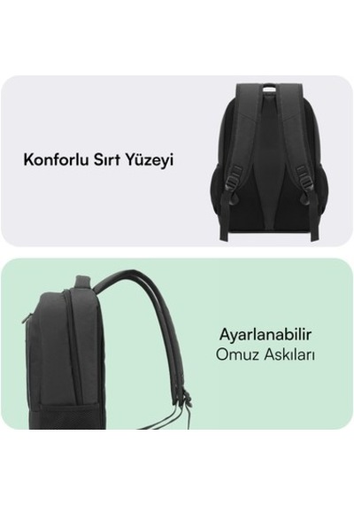 Mack Mcc-505bg 15.6 Move Notebook Sırt Çantası Siyah Diğer