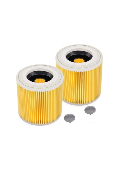 Mufunye Krcher Wd3 Premium Wd2 Wd3 Wd3p Wd3 Mv2 Mv3 Elektrikli Süpürge İçin 2 Paket Kartuş Filtre - Krcher Wd3 Premium Wd2 Wd3