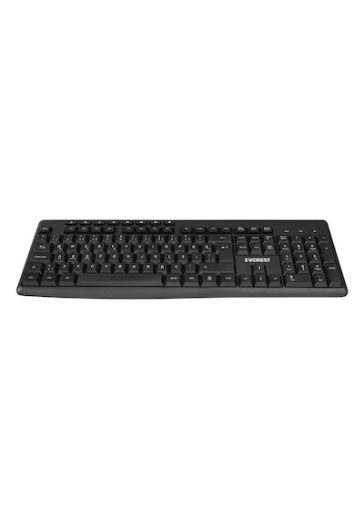 Everest Km-719 Siyah Ikisi Bir Arada 2 İn 1 Kablosuz Q Multimedia Klavye + Mouse Set Optik