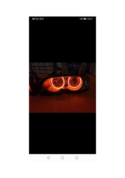 Bmw E46 Amber Renk Güçlü Işık Led Angel Eyes