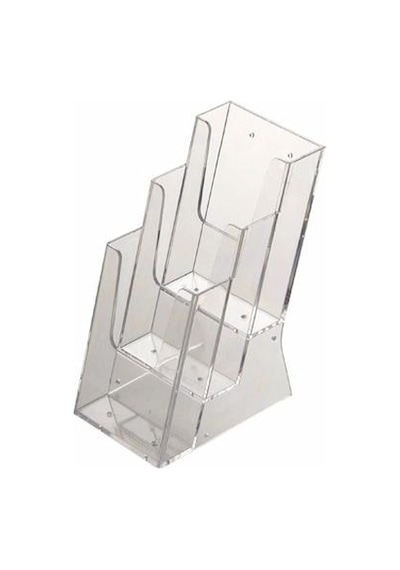 Masa Üstü Broşürlük 10x21cm 3 Katlı (1/3 A4) 1 Adet