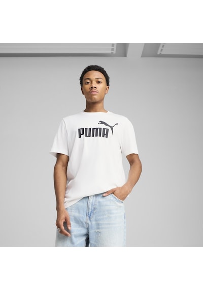 Puma ESS No. 1 Logo Tee Unisex  Beyaz Tişört