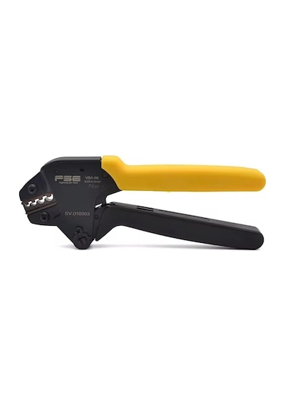 Vsa-06 0.25-6.0mm² Yüksük Sıkma Pensesi Profesyonel Kablo Sıkma Pensesi, Siyah-sarı