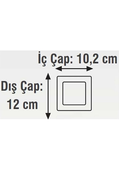 K2 Kdl411 6w 6500k Beyaz Kare Smd Ledli Slim Panel Armatür Diğer