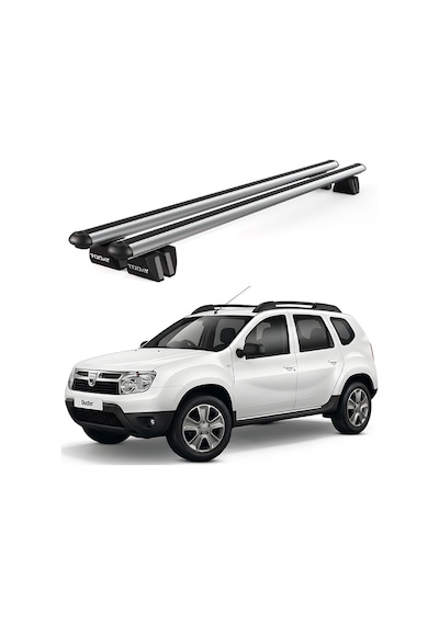Pençe Dacia Duster 2010-2014 Uyumlu Gri Ara Atkı Port Bagaj Tavan Barı