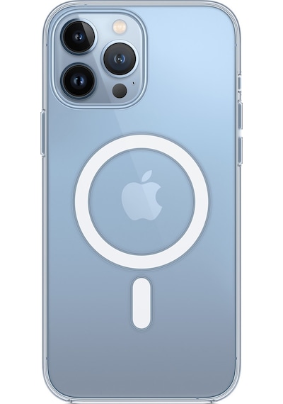 Apple Uyumlu iPhone 13 Pro Max Kılıf Magsafe Özellikli Şeffaf Silikon Kapak