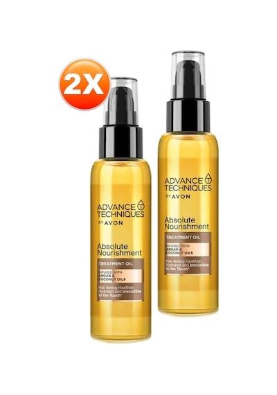Avon Advance Techniques Argan ve Hindistan Cevizi Yağı Saç Bakım Yağı 2 x 100 ML