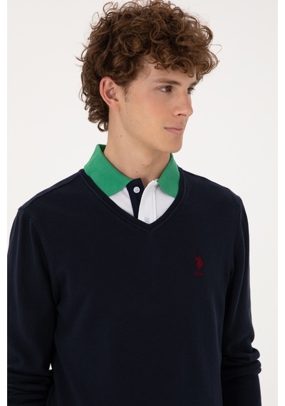 U.S. Polo Assn. Erkek Lacivert Basic Kazak 50288881-VR033