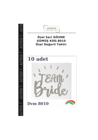 Özel Seri Dövme Gümüş Kod.8010 Özel Değerli Taktir