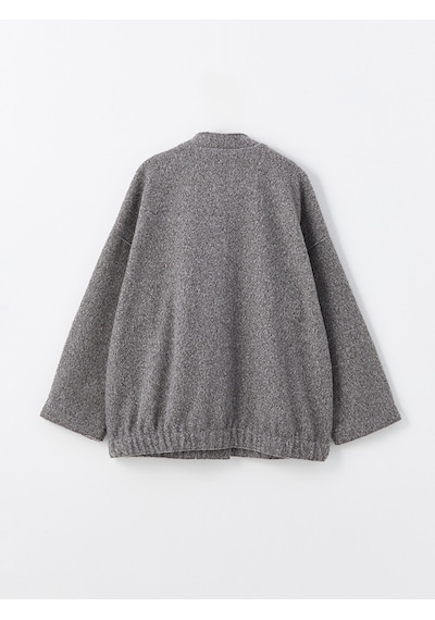 Lcwaıkıkı Classic Gri Kolej Yaka Oversize Kadın Bomber Mont