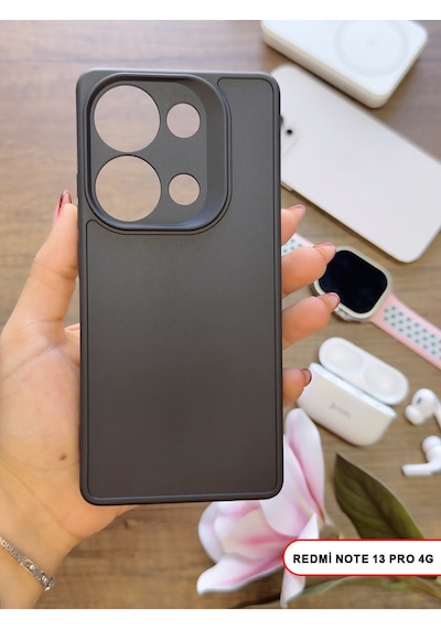 Redmi Note 13 Pro 4g Uyumlu Kamera Korumalı Darbeye Dayanıklı Renk Atmayan Keep Silikon Kılıf Siyah