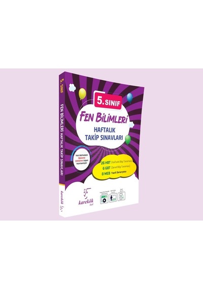 Karekök Yayınları 5.sınıf Fen Bilimleri Haftalık Takip Sınavları