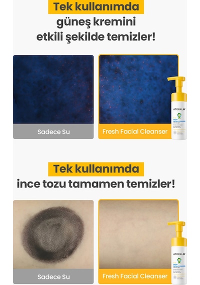 Atopalm Çocuklar İçin Göz Yakmayan Nemlendirici Yüz Temizleme Köpüğü 150 ML
