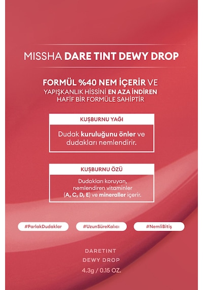 Uzun Süre Kalıcı, Nemli Bitiş Sunan Parlak Tint Dare Tint Dewy Drop Peachy Glass 0 41534378