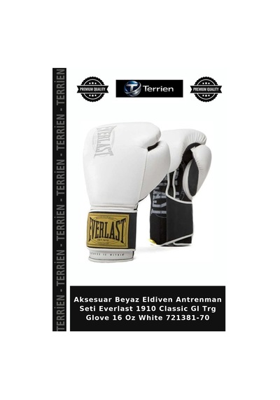 Aksesuar Beyaz Eldiven Antrenman Seti Everlast 1910 Classic Gl Trg Glove 16 Oz White 721381-70