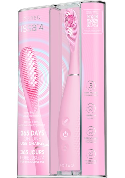 Issa 4 Hybrid Silikon Diş Fırçası, Pearl Pink