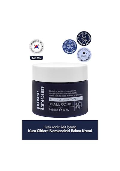 Lamelin Hyaluronic Acid İçeren Nemlendirici Yüz Bakım Kremi Lamelin Hyaluronic Pure Cream 50 ML