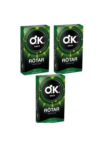 Okey Prezervatif Rötar 3'lü Paket (30 Adet)*