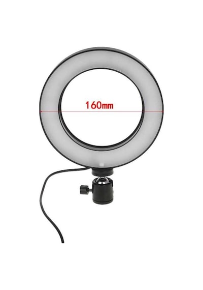 Zore M-16 6" Işıklı Telefon Tutucu Ring Light