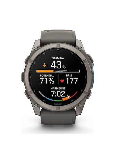 Garmin Fenix 9 51 MM Silikon Kayışlı Titanyum Çakıl Akıllı Saat (Distribütör Garantili)