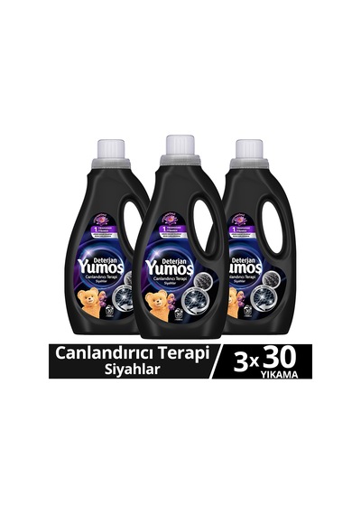 Yumoş 1500 Ml Sıvı Bakım Deterjanı Siyahlar X3 Diğer