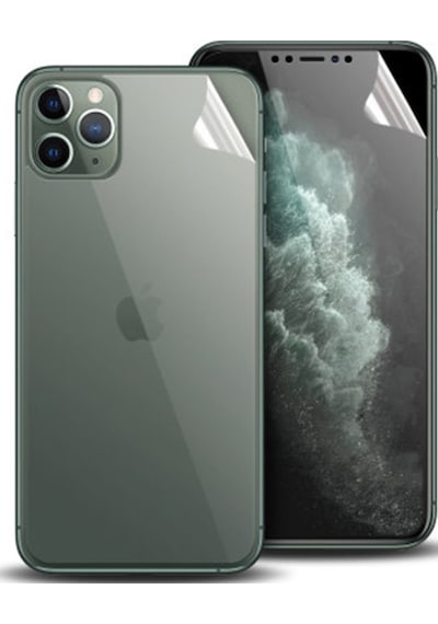 Apple Uyumlu   iPhone 11 Pro Max 6.7 Film Ön Arka Full Koruyucu Membran Nano Şeffaf