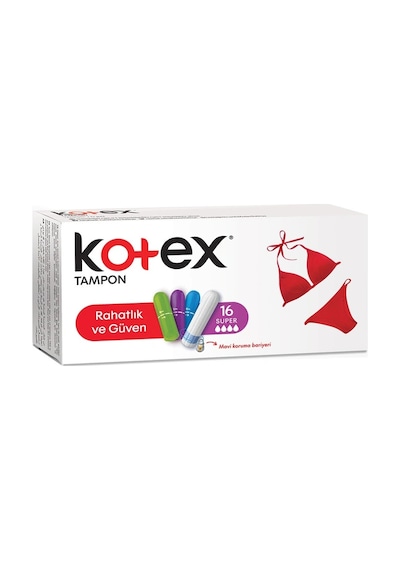 Kotex Tampon Süper 96 Lı Set 6pk 16