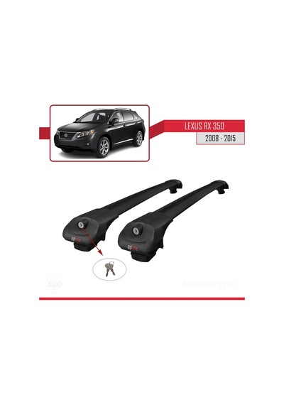 Lexus Rx350 - Rx350-2 2008-2015 Arası İle Uyumlu Ace-1 Ara Atkı Tavan Barı Siyah