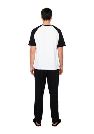 Frm Erkek Reglan Kol Bisiklet Yaka Pijama Fonksiyonel Dayanıklı Kalit Siyah