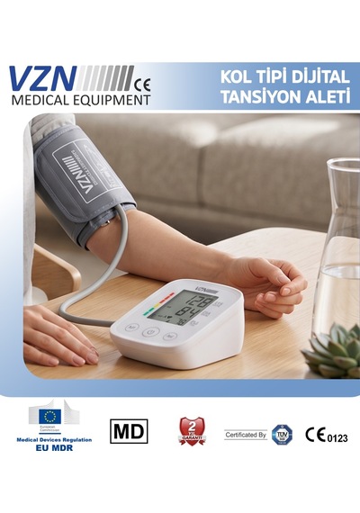 Vzn Ld-581 Type-C Girişli Dijital Tansiyon Aleti Kol Tipi Hızlı Ölçüm Hafızalı