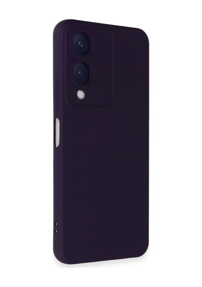 Vivo Y17s Uyumlu Kılıf Nano İçi Kadife Silikon - Mor