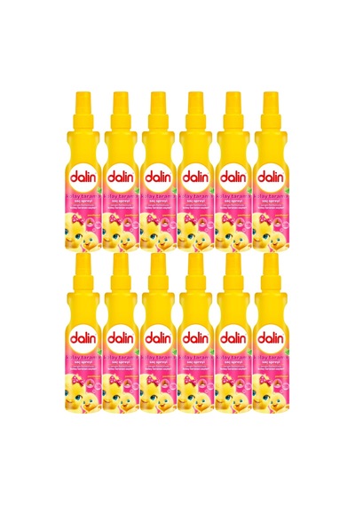 Dalin Kolay Saç Tarama Spreyi 200 Ml Badem Özlü 12'li Set