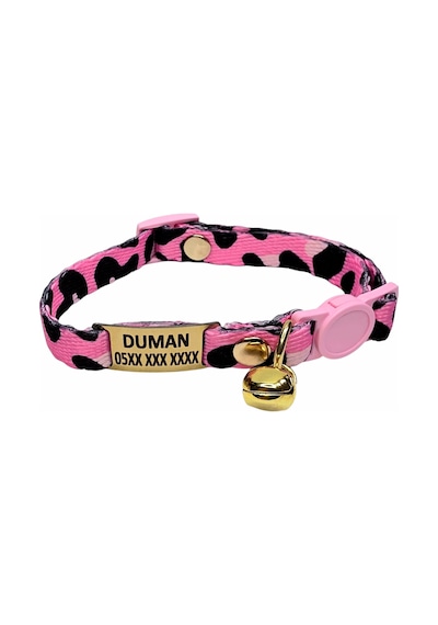 Ayz Markalama Güvenlik Kilitli Kedi Tasması İsimli Kedi Tasması Safety Click