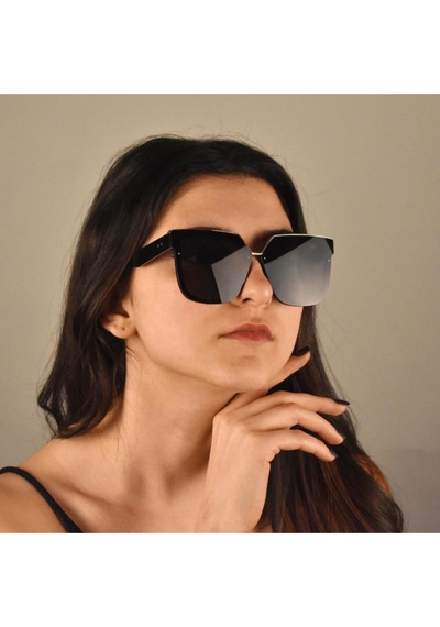 Kadın Siyah Güneş Gözlüğü Çok Renkli