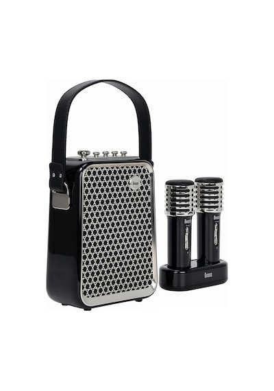 Divoom SongBird-HQ Çift Karaoke Mikrofonlu 6 Ses Efektli 50 W Taşınabilir Bluetooth Hoparlör