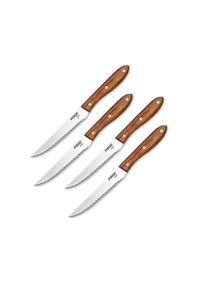 Pirge Steak Bıçağı Ahşap Aile Seti 4 Parça