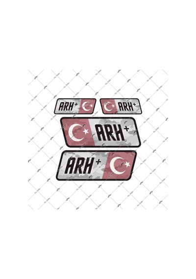 Bay Etiket Bt13 Reflektif A Rh Pozitif (+) Kan Grubu Sticker Seti