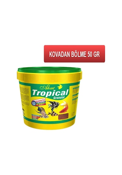 Ahm Tropical Granulat Balık Yemi Kovadan Bölme 50 G