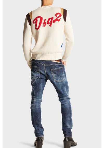 Dsquared2 Erkek Kot Pantolon S71lb1368 S30342 470 Lacivert
