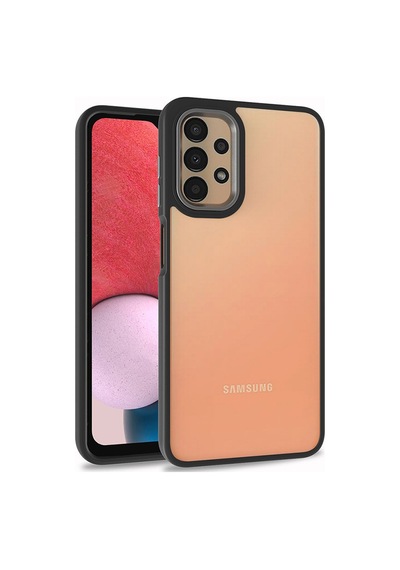 Zore Galaxy A13 4g Kılıf Ogaa Flora Kapak - Siyah