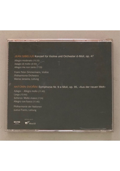 Jean Sibelius Violinkonzert - Antonin Dvorak Aus Der Neuen Welt Cd Orjinal Dönem Baskı