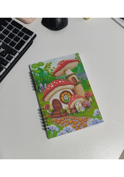 Noktalı Defter, Not Defteri, Okul Defteri, Anı Defteri, Günlük Açık Mavi