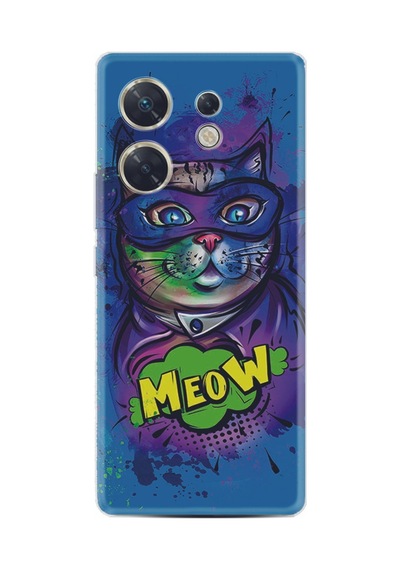 Infınıx Zero 30 4g Kılıf Silikon Desen Özel Seri Super Meow 1715