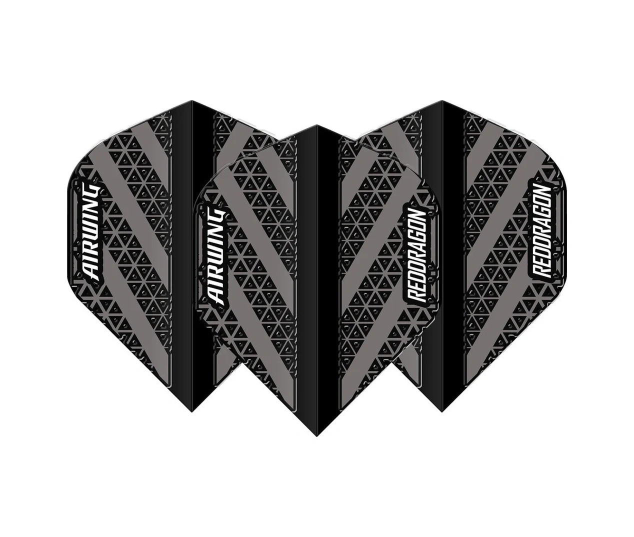 Red Dragon Airwing Moulded Black&grey Standart Dart Flight