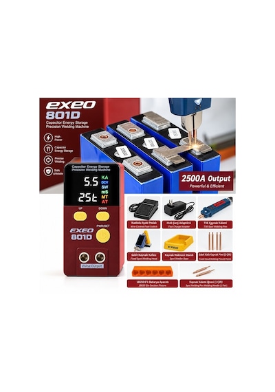 Exeo 801d 12 Kw Pil Puntalama Makinesi Kapasitif Spot Punta Kaynak Makinesi