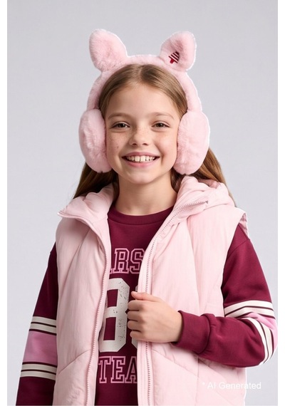 Defacto Kız Çocuk Pelüş Kulaklık V0954a625wnpn1 Pembe