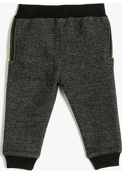 Koton Jogger Eşofman Altı Beli Bağlamalı Cepli Antrasit 4wmb40046tk 4WMB40046TK045 Antrasit